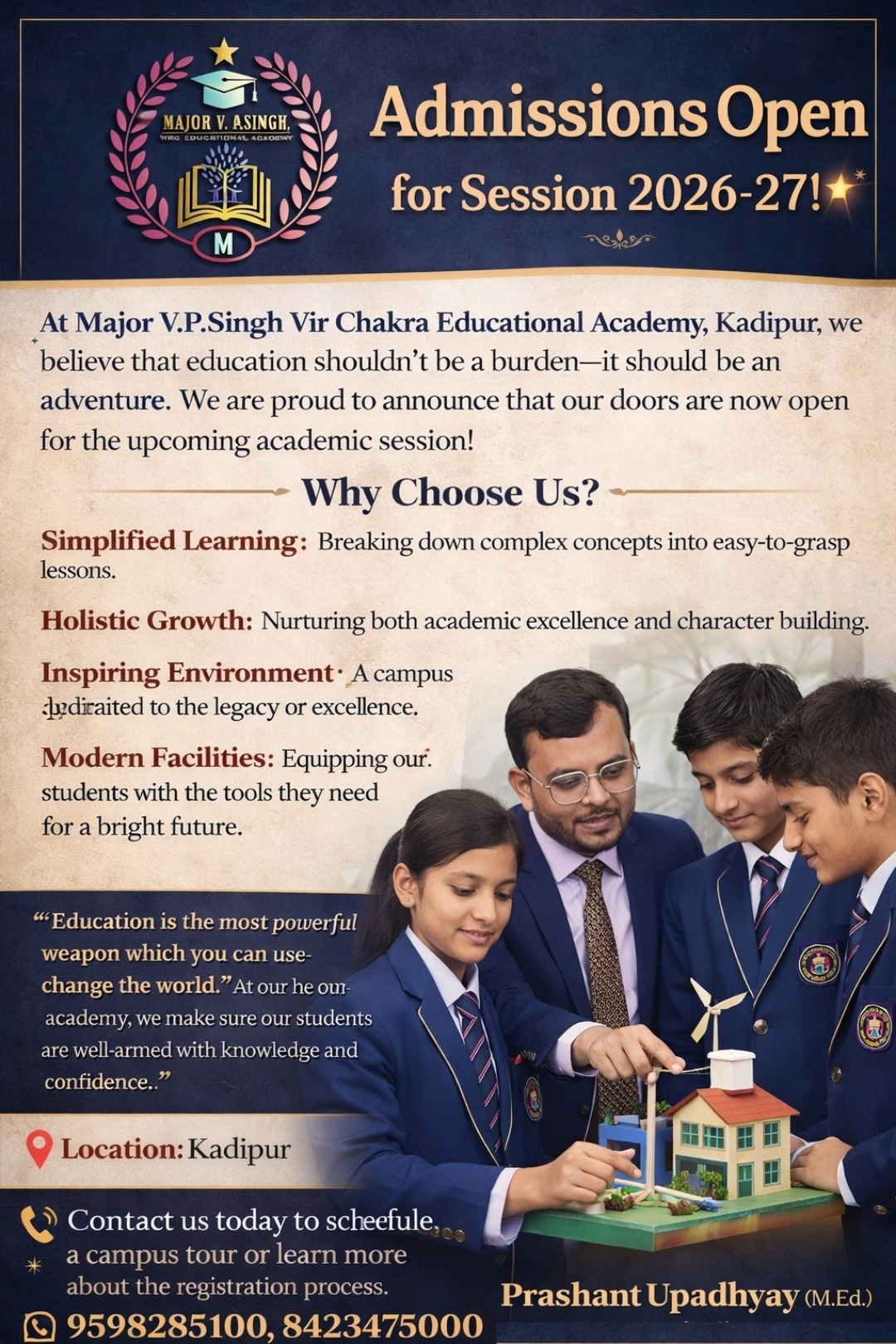 Academy admissions promotional creative